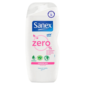 Sanex Zero% Sensitive Skin Shower Gel - 225ml