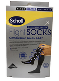 Scholl Flight Socks, Black – UK Size 3–6 (Unisex) | 1 Pair