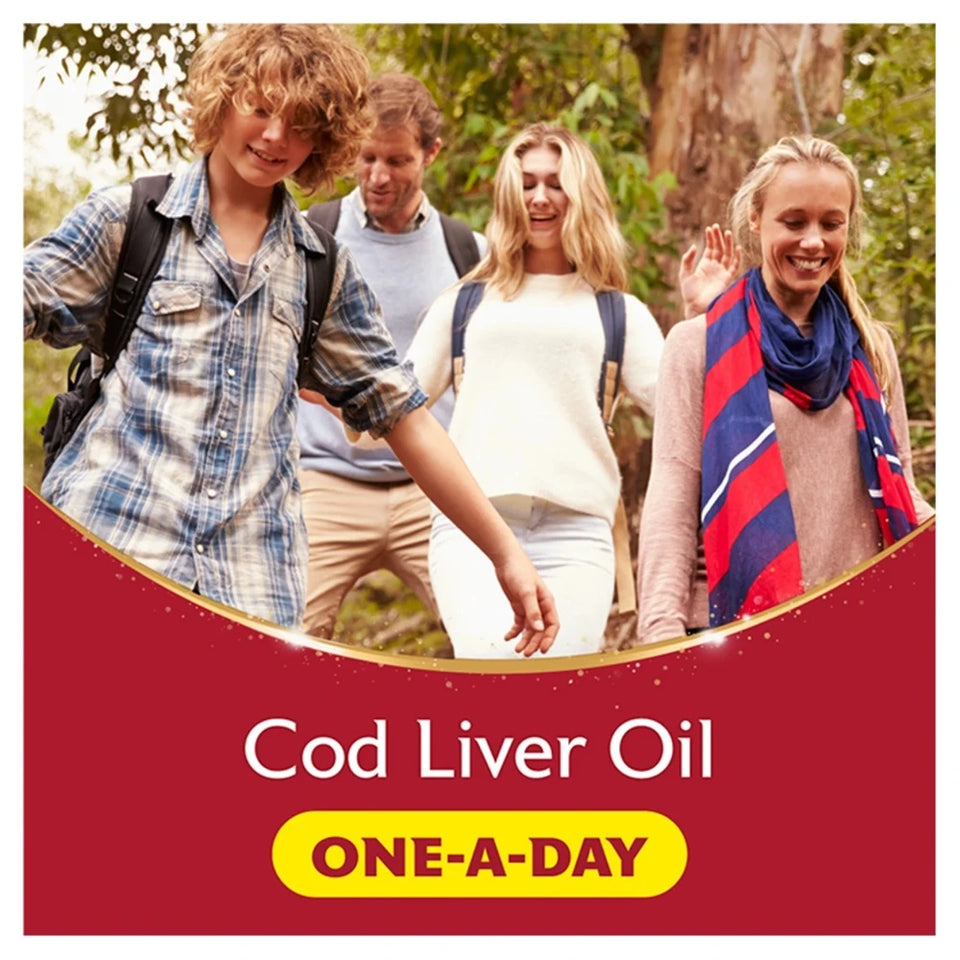 Seven Seas Cod Liver Oil One-A-Day Omega-3 Fish Oil & Vitamin D, 120 Capsules,3