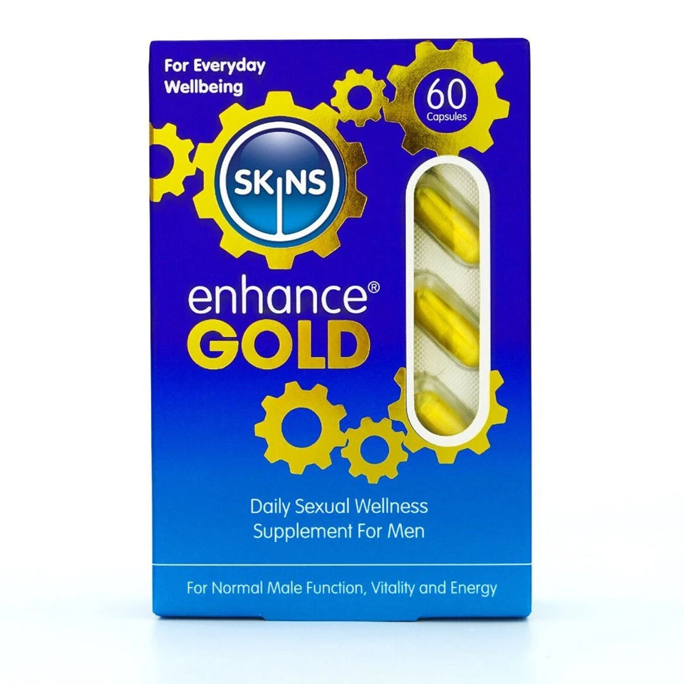 Skins Gold Pills 60 Sexual Wellness Enhancement Supplement For Men 100% Natural