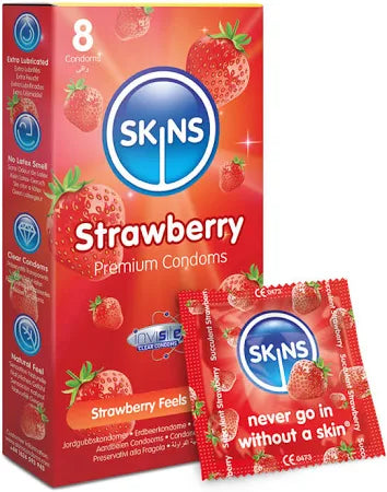 Skins Condoms Strawberry 8 Pack