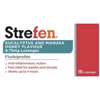 Strepsils Strefen Lozenges Eucalyptus & Manuka Honey Pack of 16