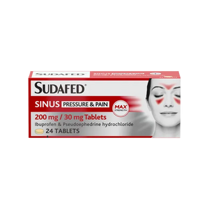 Sudafed Sinus Pressure & Pain Tablets Pack of 24