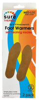 Sure Thermal Foot Warmer Insoles (2 Pack) - Medium/Large, 8cm x 25cm