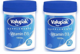 Valupak Vitamin D3 1000iu Capsules 30 2 Pack