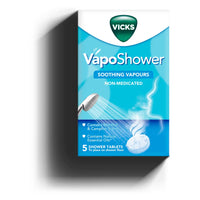 Vicks VapoShower Tablets with Menthol & Camphor – Soothing Vapours (5 Tablets)
