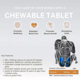 Vitamin D3 200IU & Calcium 500mg Chewable Daily Tablets Orange 100s