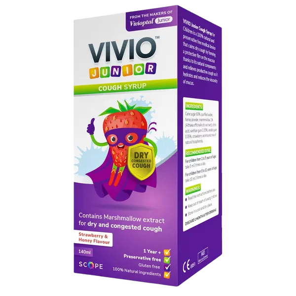 Vivio Junior Cough Syrup 140ml - Natural Relief for Children's Coughs
