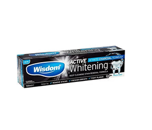 Wisdom Active Whitening Charcoal Toothpaste – 100ml