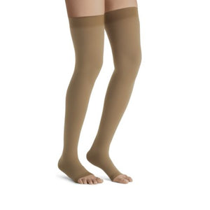 JOBST® Opaque Class 1 Thigh Hold Up with Sensitive Topband (Open Toe) Standard Petite