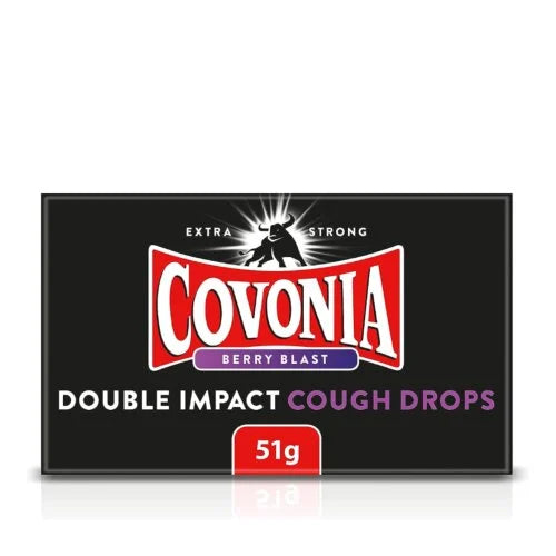 Covonia Double Impact Cough Drops Berry Blast (51g)