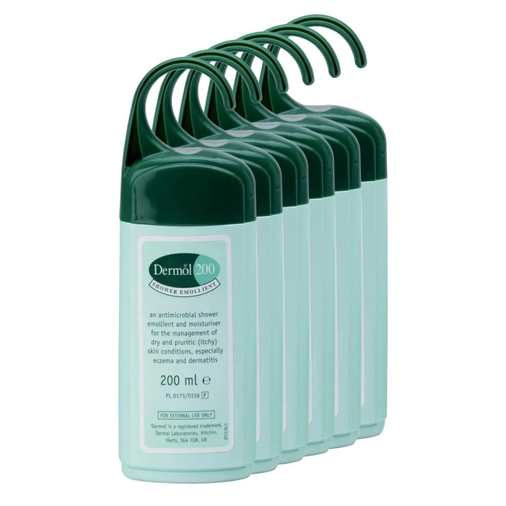 Dermol 200 Shower Emollient 200ml 6 Pack