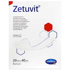 Hartmann Zetuvit Sterile Absorbent Dressing 5 Pads 20x40cm