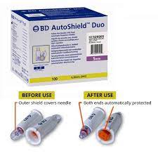 BD Autoshield Duo Safety Pen Needles 5mm 30G x 100