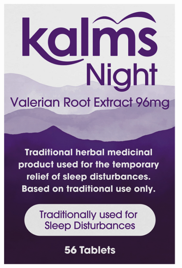 Kalms Night Tablets Valerian Roof Extracts 96mg 56 Tablets