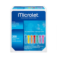 Microlet Coloured Lancets 200