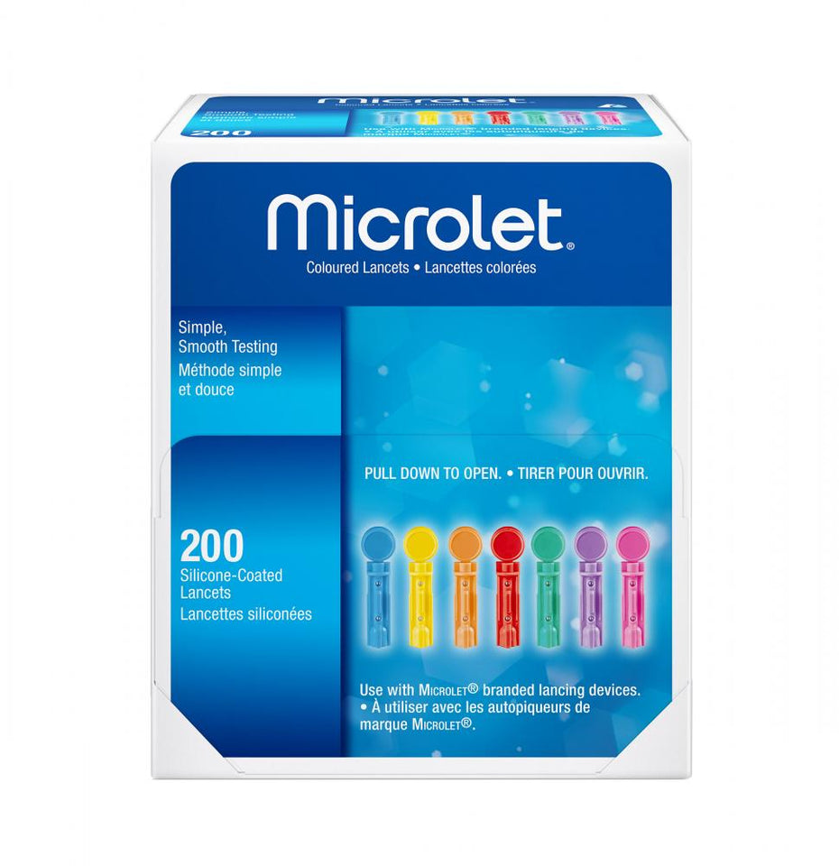 Microlet Coloured Lancets 200