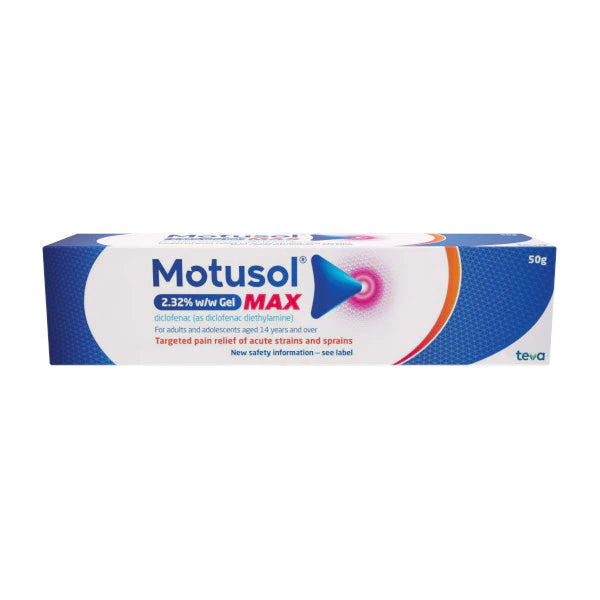 Motusol Max 2.32% Gel – 50g