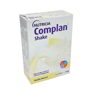 Nutricia Complan Shake Sachets Vanilla Flavour 4x 57g