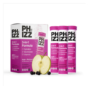 Phizz Hydration + Vitamins Apple and Blackcurrant Tablets