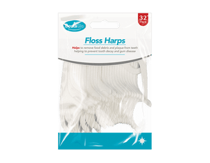 Dental Floss Stick Dental Care Total Clean Floss Harps Toothpick (x32 pcs)