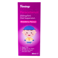Fennings Paediatric Oral Suspension Paracetamol 250mg/5ml 80ml