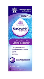 Replens MD Vaginal Moisturiser - 6 x 35g / 2 Weeks Supply