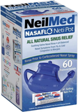 NeilMed NasaFlo Daily Nasal Hygiene 60 Premixed Packets