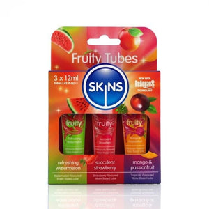 Skins Lubricant 12ml Sampler Tubes - Fruity Lubes 3-Pack Vegan