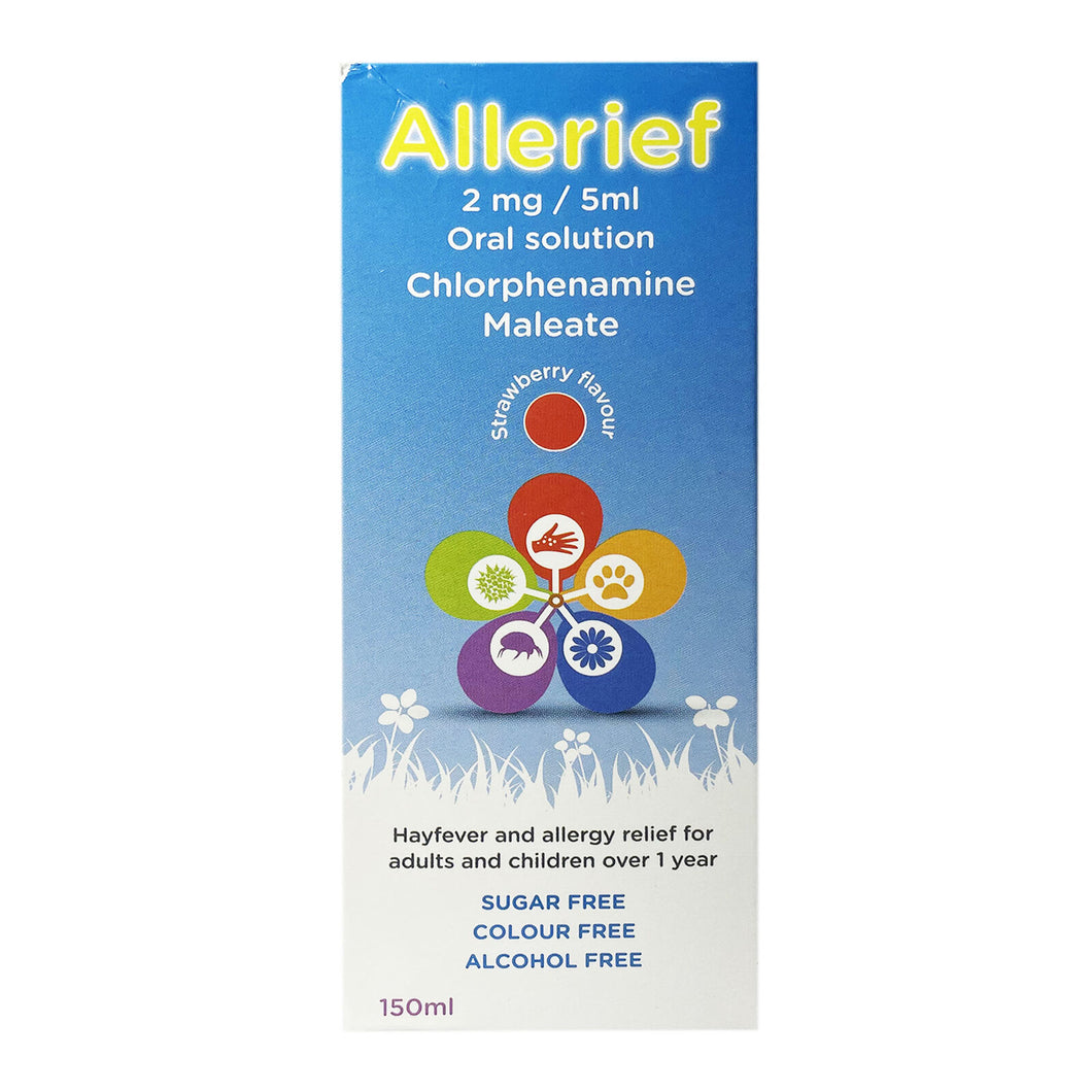Allerief 2mg per 5ml Oral Solution 150ml