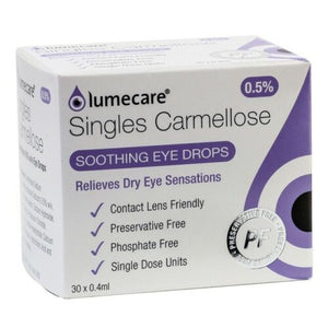 Lumecare Carmellose Eye Drops 0.5% - 30x 0.4ml (12 Hour Eye Drops )