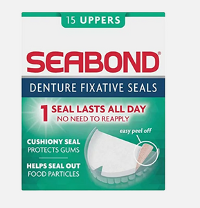 SeaBond, Denture Adhesive Seals, Original, 15 Uppers