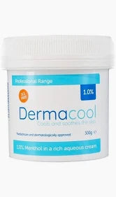 Dermacool 1% Menthol in Aqueous Cream 500g