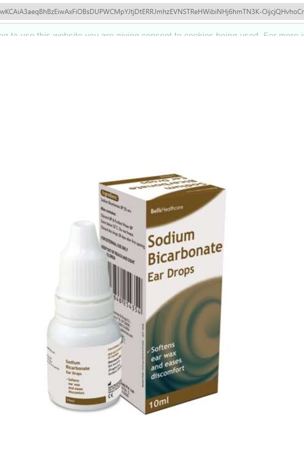 Sodium Bicarbonate Ear Drops 10ml