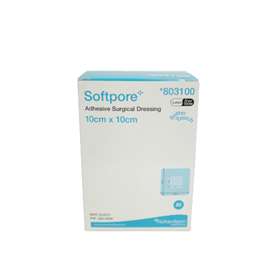 Softpore Adhesive Surgical Dressing 10cm x 10xcm (50 Pieces)