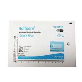 Softpore Adhesive Surgical Dressing 10cmx15cm 803115Softpore Adhesive Surgical Dressing 10cm x 10xcm 50 Pieces