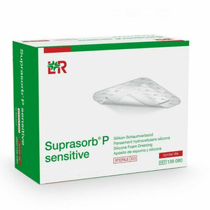 Suprasorb P Sensitive Border Lite Silicone Dressing 10cm x 10cm - 4 x 4inch