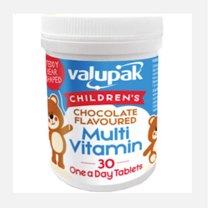 Valupak Children's Chocolate Flavoured Multi Vitamins Pack of 30