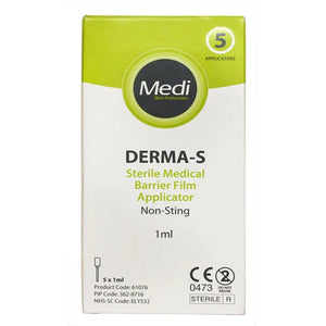 Medi Derma S Sterile Medical Barrier Film Applicators 1ml x 5
