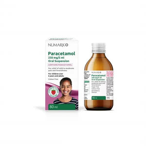 Numark 6+ Paracetamol 250mg5ml Oral Suspension Sugar Free 80ml