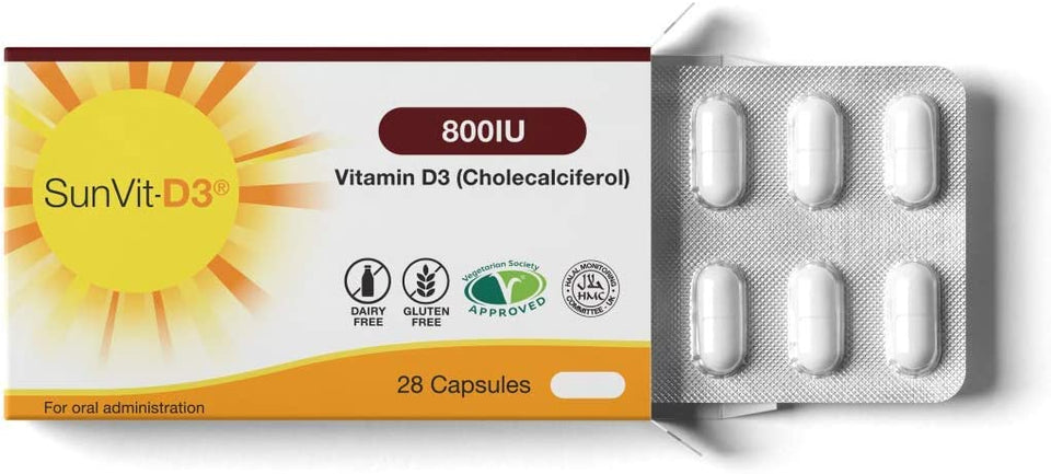 Vitamin D3 800IU (28 Daily Capsules)