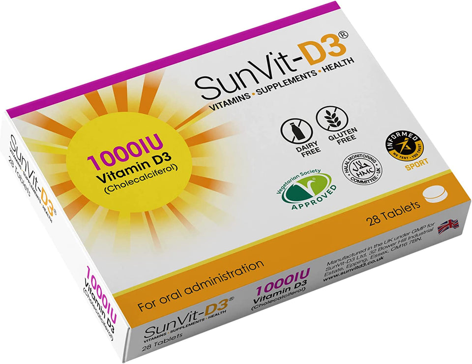 Vitamin D3 1000IU (28 Daily Capsules)