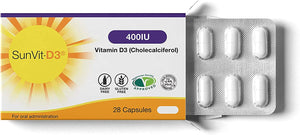 Vitamin D3 400IU Recommended Daily Capsules