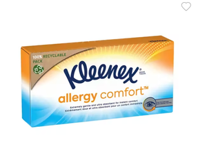 Kleenex Allergy Comfort Tissues Single Box 56sc