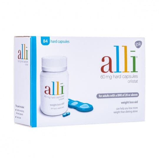 Alli Weight Loss Capsules.