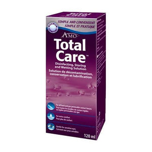 AMO Total Care Disinfecting, Storing & Wetting Solution 120ml.