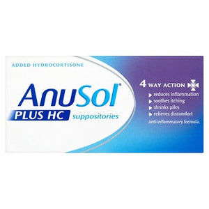 Anusol Plus HC Suppositories.