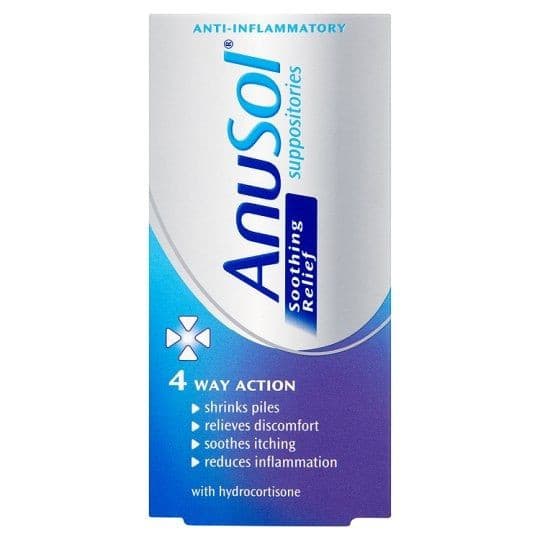 Anusol Soothing Relief Suppositories.