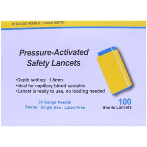 Apollo Pressure-Activated Safety Lancets.