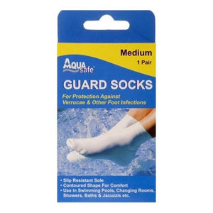 Aqua Guard Socks Medium (Size 3-5) 1Pair.